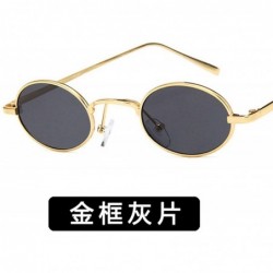 Round Fashion Round Retro Eye Classic Women Sunglasses Tinted Color Lens Small Metal Frame Hip Hop Sun Glasses - 2 - C5198A37...