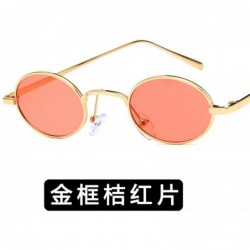 Round Fashion Round Retro Eye Classic Women Sunglasses Tinted Color Lens Small Metal Frame Hip Hop Sun Glasses - 2 - C5198A37...