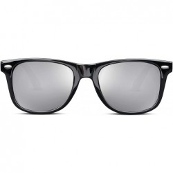 Round Great Classic Polarized Sunglasses Men Women HD Lens B1858 - Silver Mirror Lens - CB18RY0Q895 $13.78