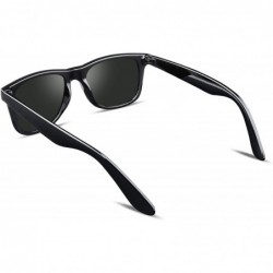 Round Great Classic Polarized Sunglasses Men Women HD Lens B1858 - Silver Mirror Lens - CB18RY0Q895 $13.78