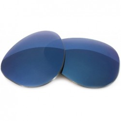 Aviator Polarized Replacement Lenses for Ray-Ban RB3025 Aviator Large (55mm) - Midnight Blue Mirror Polarized - CQ12MELT3KH $...