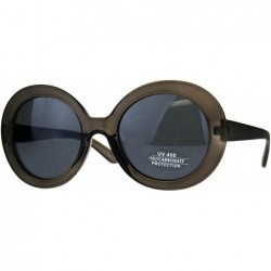 Oversized Vintage Fashion Sunglasses Womens Oversized Round 60's Shades UV 400 - Grey - CF18C7T6222 $21.69