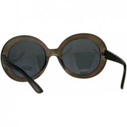 Oversized Vintage Fashion Sunglasses Womens Oversized Round 60's Shades UV 400 - Grey - CF18C7T6222 $14.27