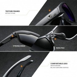 Sport Polarized Sports Sunglasses for Women and Men Driving Shades Cycling Running UV Protection - Dark Blue - C01936EC7UZ $2...
