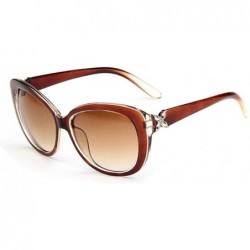 Aviator 2019 Fashion Flowers Sunglasses Women Brand Designer Sun Glasses Black Grey - Red Red - CR18Y3ONQ2O $10.10