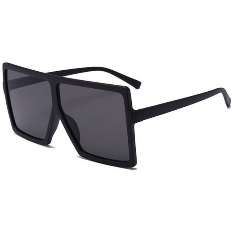 Oversized Oversized Sunglasses Fashion Glasses Vintage - C5 Matte Black - CE199EKM0C2 $15.41