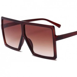 Oversized Oversized Sunglasses Fashion Glasses Vintage - C5 Matte Black - CE199EKM0C2 $15.41
