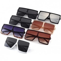 Oversized Oversized Sunglasses Fashion Glasses Vintage - C5 Matte Black - CE199EKM0C2 $15.41