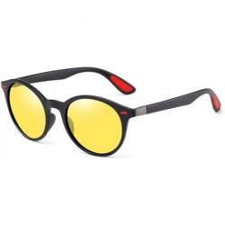 Semi-rimless Unisex HD Polarized Aluminum Sunglasses Vintage Sun Glasses UV400 Protection for Men/Women - B - CR197AZK98W $17.45