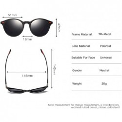 Semi-rimless Unisex HD Polarized Aluminum Sunglasses Vintage Sun Glasses UV400 Protection for Men/Women - B - CR197AZK98W $17.45