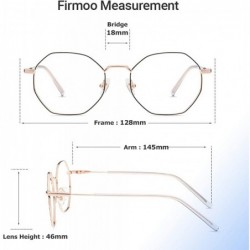 Aviator Blue Light Blocking Glasses Hipster Metal Computer Gaming Glasses Anti Eyestrain UV400 Glare Blocking Headache - C018...