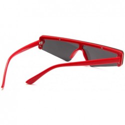 Rectangular Irregular Sunglasses Protection Valentines - Red - CJ18SZ35CQ7 $6.90