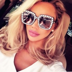 Square Glasses Artificial Oversized Sunglasses Quadrate - CL18RY5LDLH $8.33