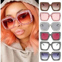 Square Glasses Artificial Oversized Sunglasses Quadrate - CL18RY5LDLH $8.33