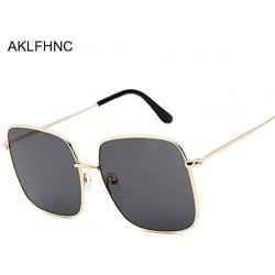 Oversized Oversized Sunglasses Vintage Fashion - C7199U32W68 $16.53