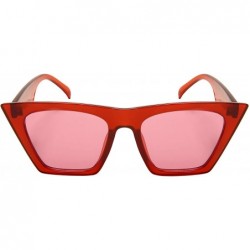 Square Designer Fashion Cateye Square Sunglasses for Women 100% UV 400 Protection Flat Gradient Color Lens 32409/54118 - C919...