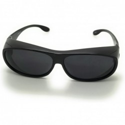 Aviator Wear Over Prescription Glasses Fit Over Sunglass - Black - CL12O5PJQBK $12.13