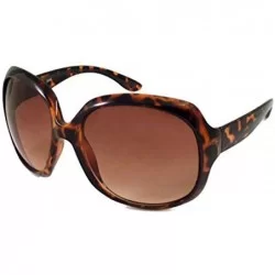 Butterfly VINTAGE Retro Sexy Square Butterfly Oversized Women Sunglasses - Tortoise - CY11LXP2X5N $22.68