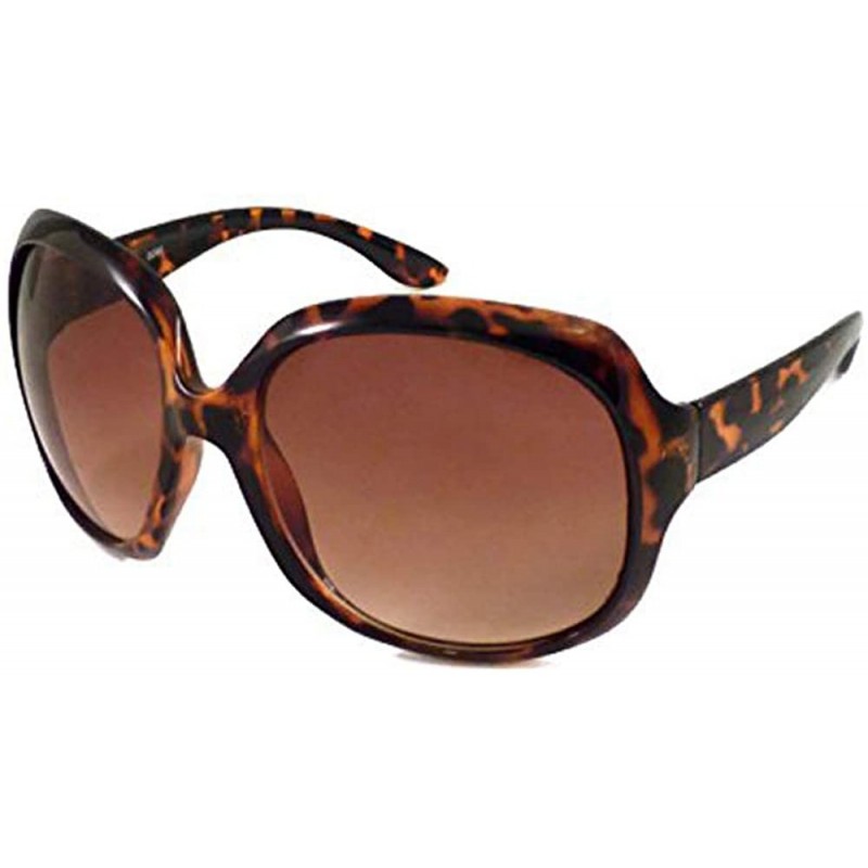 Butterfly VINTAGE Retro Sexy Square Butterfly Oversized Women Sunglasses - Tortoise - CY11LXP2X5N $13.67