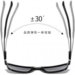 Square Unisex Polarized Square Sunglasses For Men/Women Aluminum Frame Lightweight Driving Fishing Sports Outdoors - CX197TOI...