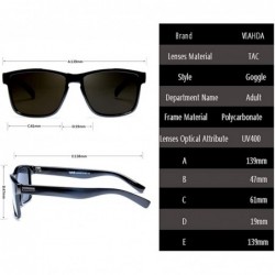 Sport Polarized Sunglasses Men Driving Shades Male Sun Glasses For Men Spuare Mirror Summer UV400 - CA18ZT6YX59 $26.10