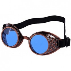 Goggle Cyber Goggles Steampunk Welding Goth Cosplay Vintage Goggles Rustic - Blue - CB1947XK5OH $8.89