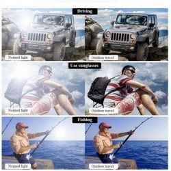 Sport Outdoor Metal Frame Sunglasses Mens Womens 50s Activities Fishing Driving - Brown - C118DMNHWWM $18.89