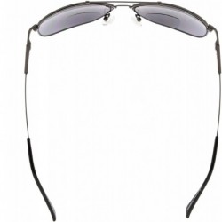 Wayfarer Memory Bifocal Sunglasses Flexible SUNSHINE READERS For Men And Women - Gunmetal-grey-lens - CF18N6KDIYS $14.69