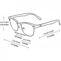 Wayfarer Clear Lens Glasses For Men Women Fashion Non-Prescription Nerd Eyeglasses Acetate Square Frame PG05 - C412799G2NF $1...
