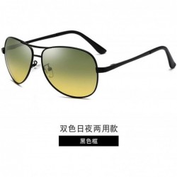 Aviator New Retro Polygon Oversized Polarized Discolored Sunglasses Men Sun Glasses Vintage Metal Frame Eyewear UV400 - CV198...