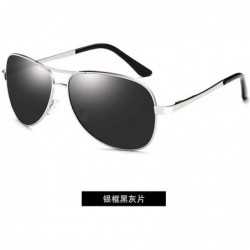 Aviator New Retro Polygon Oversized Polarized Discolored Sunglasses Men Sun Glasses Vintage Metal Frame Eyewear UV400 - CV198...