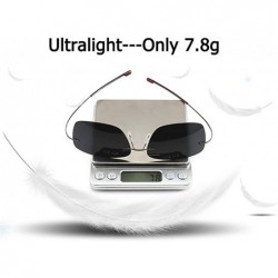 Square Ultralight Rimless Sunglasses-Fashion Square Shade Glasses-Flexible Eyewear - F - CJ190O6K2ZS $30.18