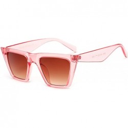 Oversized Vintage Small Sunglasses Retro Cateye Sunglasses for Women Men Square Frame - C718R0L4NZT $25.83