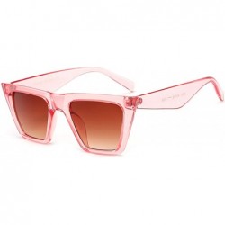 Oversized Vintage Small Sunglasses Retro Cateye Sunglasses for Women Men Square Frame - C718R0L4NZT $16.10