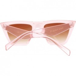 Oversized Vintage Small Sunglasses Retro Cateye Sunglasses for Women Men Square Frame - C718R0L4NZT $16.10