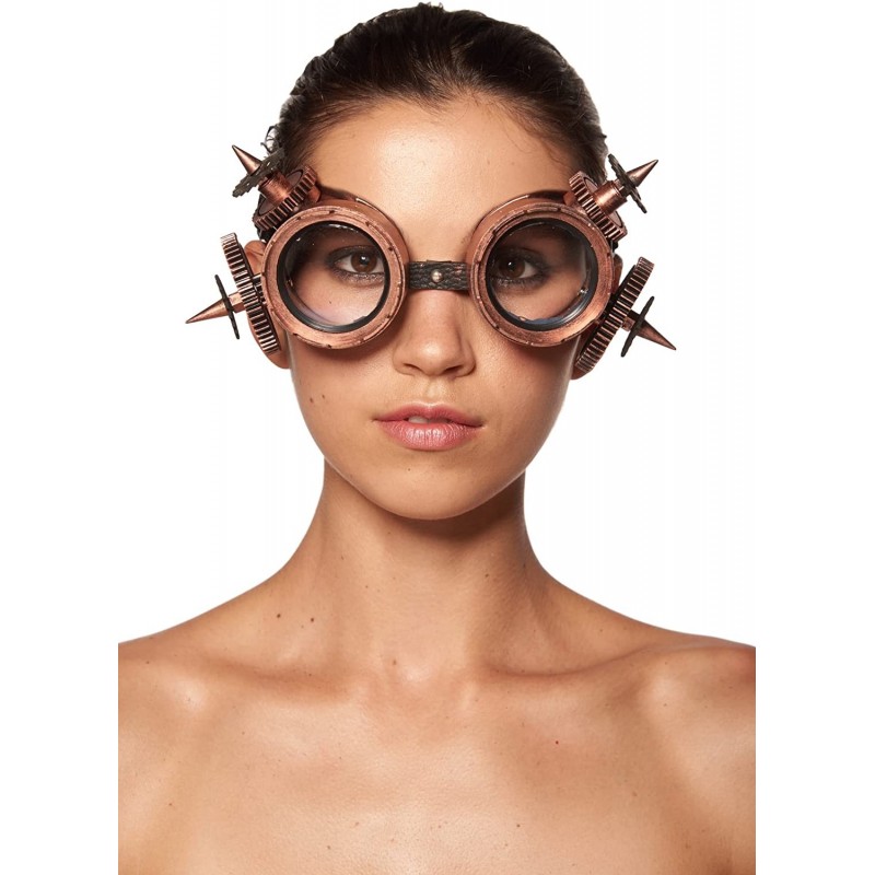 Goggle Steampunk Goggles (One Size Fits Most) - Bronze-spikes - CF184ELLWC9 $15.60