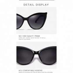 Cat Eye Fashion Lady cat Eye Metal Classic Round Sunglasses 100% UV400 Protection - Blue Purple - C418X5H7ANZ $14.54