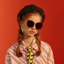Cat Eye Classic Cat Eye Sunglasses for Women Oversized Metal Frame Mirrored - 15-black - CD18QZH35CK $10.28