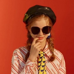 Cat Eye Classic Cat Eye Sunglasses for Women Oversized Metal Frame Mirrored - 15-black - CD18QZH35CK $10.28