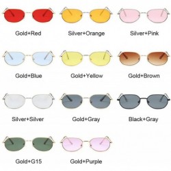 Square Small Pink Hexagon Sunglasses Women Luxury Er Eyewear Shades Ladies Alloy Mirror Sun Glasses Female UV400 - CO199CGQG4...