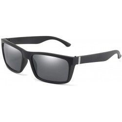Goggle Classic Polarized Sunglasses Glasses - Black Grey - CN199OR9X78 $13.06