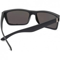 Goggle Classic Polarized Sunglasses Glasses - Black Grey - CN199OR9X78 $13.06