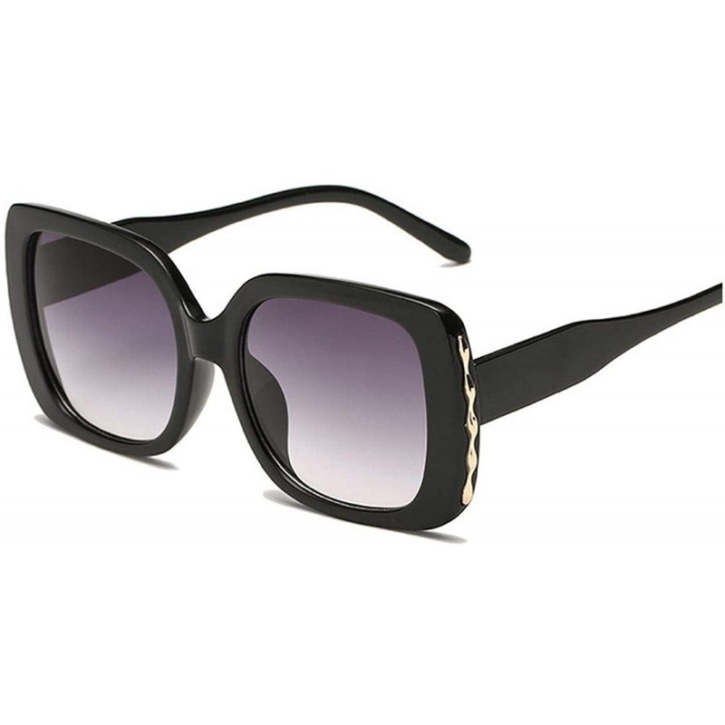 Cheap Oversized Shades Women Sunglasses Black Fashion Square Glasses Big  Frame Retro Glasses Female