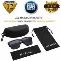 Sport Polarized Sunglasses for Men Larger Sized Square Frame for Big Heads 8023 - Black&grey - CR18WTGLWC6 $13.96