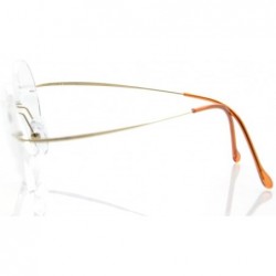 Rimless Titanium Rimless Reading Glasses Readers Men Women - CT1282LIY2B $16.24