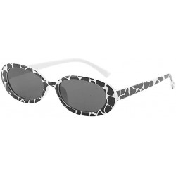 Rimless Unisex Small Frame Sunglasses Vintage Irregular Shape Sun Glasses - C - CK18OZL8TLR $19.29