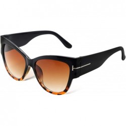 Oversized Fashion Sunglasses Women Oversized Frame Vintage Sun Glasses - C4 - C0190OTC5TM $18.60