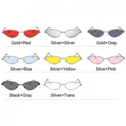 Cat Eye Cute Sexy Cat Eye Sunglasses Women Retro Small Black Red Pink Cateye Sun Glasses Female Vintage Shades For Women - CC...