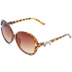 Round Women Vintage Fashion Round Oversize Frame Sunglasses Outdoor Eyewear Glasses (B) - CE18DDALW7G $8.55
