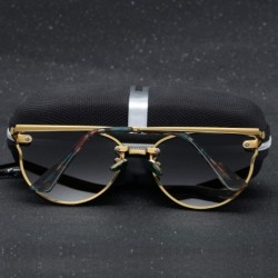 Rimless Fashion polarized Sunglasses for Women Mirrored Cat Eye Sunglasses with Rimless Design A382 - Black - CI18K59LZEW $14.31